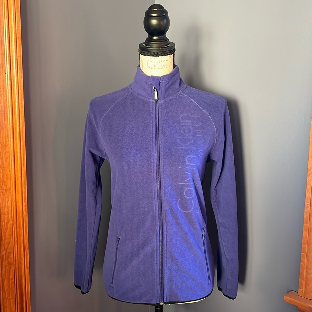 Calvin Klein Performance Full Zip Mock Neck Fleece | Size: Small